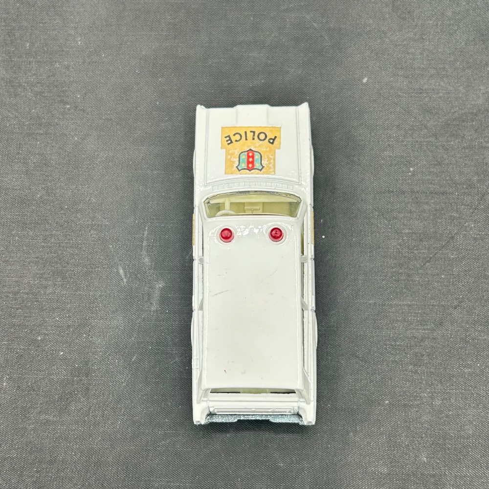 Matchbox Superfast No 55 Mercury Police Car 1971 Lesney Made in England White - Picture 5 of 6